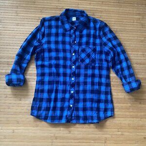Gap Plaid Flannel Button-Up